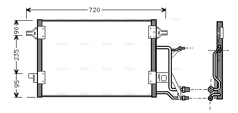 Конденсатор, система кондиціонування повітря   AI5176   AVA QUALITY COOLING