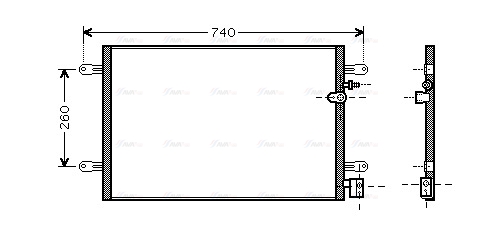 Конденсатор, кондиционер   AI5237   AVA QUALITY COOLING