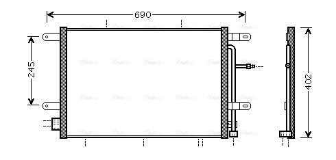 Конденсатор, система кондиціонування повітря   AI5239   AVA QUALITY COOLING