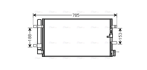 Конденсатор, система кондиціонування повітря   AIA5360D   AVA QUALITY COOLING