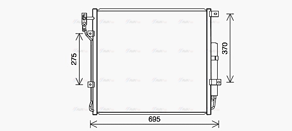 Конденсатор, кондиционер   AU5227D   AVA QUALITY COOLING