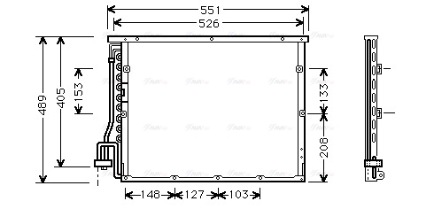 Конденсатор, кондиционер   BW5148   AVA QUALITY COOLING