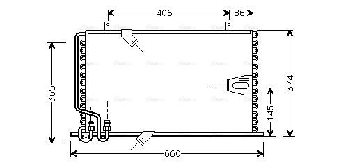 Конденсатор, система кондиціонування повітря   BW5184   AVA QUALITY COOLING