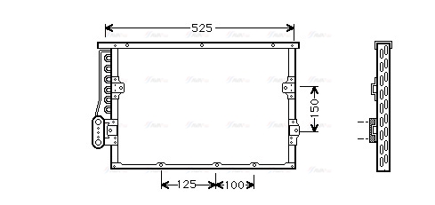 Конденсатор, кондиционер   BW5191   AVA QUALITY COOLING