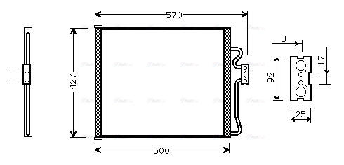 Конденсатор, кондиционер   BW5192   AVA QUALITY COOLING