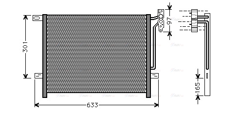 Конденсатор, система кондиціонування повітря   BW5203   AVA QUALITY COOLING