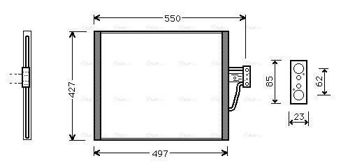 Конденсатор, система кондиціонування повітря   BW5213   AVA QUALITY COOLING