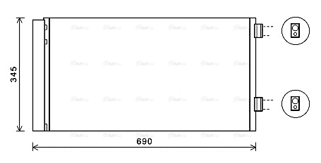 Конденсатор, кондиционер   BW5414D   AVA QUALITY COOLING