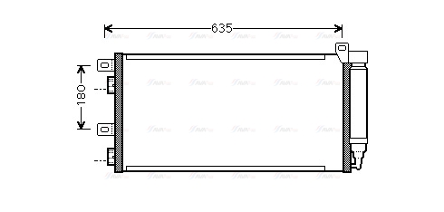 Конденсатор, система кондиціонування повітря   BWA5256D   AVA QUALITY COOLING