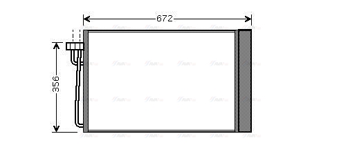 Конденсатор, кондиционер   BWA5267D   AVA QUALITY COOLING