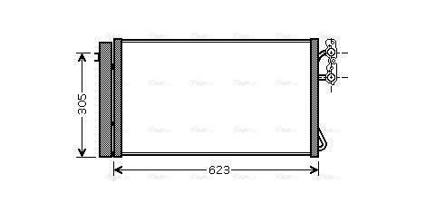 Конденсатор, система кондиціонування повітря   BWA5296D   AVA QUALITY COOLING