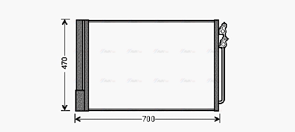 Конденсатор, кондиционер   BWA5370D   AVA QUALITY COOLING