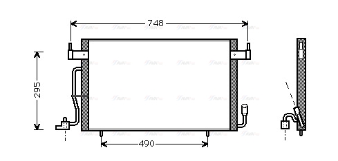 Конденсатор, система кондиціонування повітря   CN5166   AVA QUALITY COOLING