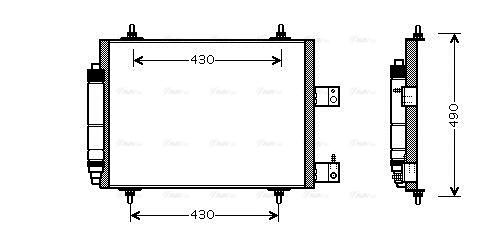 Конденсатор, система кондиціонування повітря   CNA5213D   AVA QUALITY COOLING