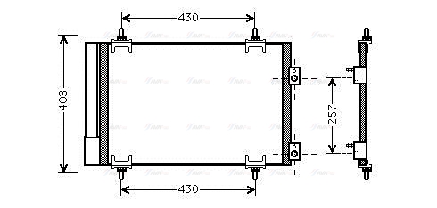 Конденсатор, система кондиціонування повітря   CNA5231D   AVA QUALITY COOLING