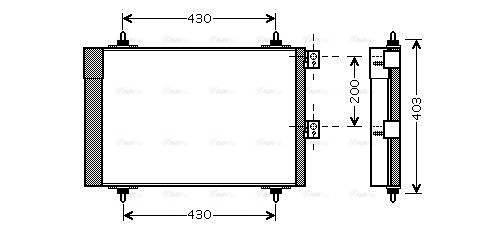 Конденсатор, кондиционер   CNA5241D   AVA QUALITY COOLING