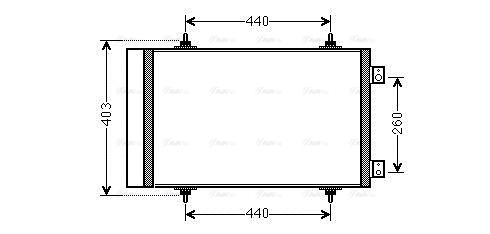 Конденсатор, система кондиціонування повітря   CNA5263D   AVA QUALITY COOLING