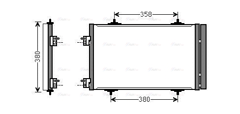 Конденсатор, система кондиціонування повітря   CNA5272D   AVA QUALITY COOLING