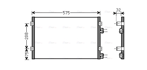 Конденсатор, кондиционер   CR5071   AVA QUALITY COOLING