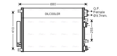Конденсатор, система кондиціонування повітря   CR5093D   AVA QUALITY COOLING