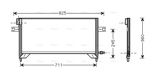Конденсатор, кондиционер   DN5204   AVA QUALITY COOLING