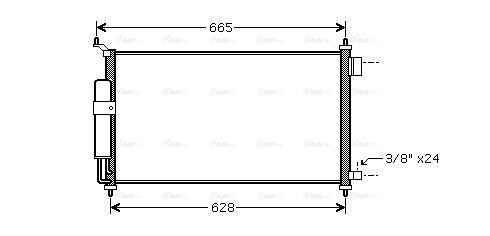 Конденсатор, кондиционер   DN5251D   AVA QUALITY COOLING