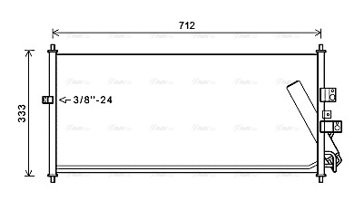 Конденсатор, кондиционер   DN5277D   AVA QUALITY COOLING