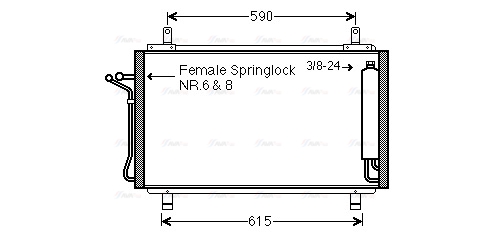 Конденсатор, кондиционер, AVA QUALITY COOLING DN5329D Конденсатор, кондиционер, AVA QUALITY COOLING DN5329D