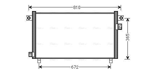 Конденсатор, система кондиціонування повітря   DN5330   AVA QUALITY COOLING