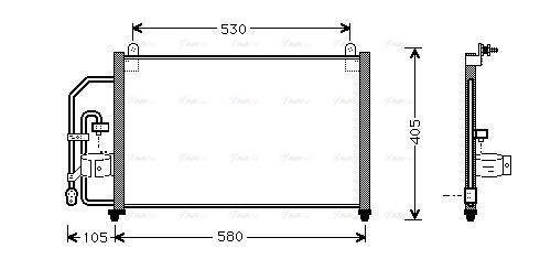 Конденсатор, кондиционер   DW5012   AVA QUALITY COOLING