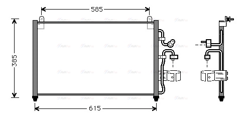 Конденсатор, кондиционер   DW5013   AVA QUALITY COOLING