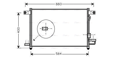 Конденсатор, система кондиціонування повітря   DW5061D   AVA QUALITY COOLING