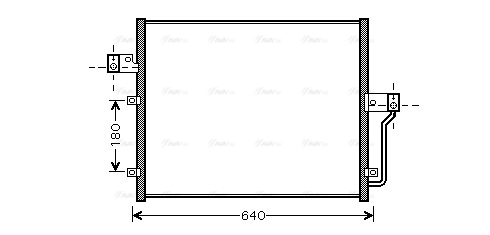 Конденсатор, кондиционер   DW5082   AVA QUALITY COOLING