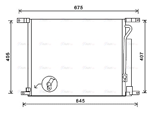 Конденсатор, система кондиціонування повітря   DWA5139D   AVA QUALITY COOLING