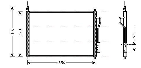 Конденсатор, система кондиціонування повітря   FD5268   AVA QUALITY COOLING