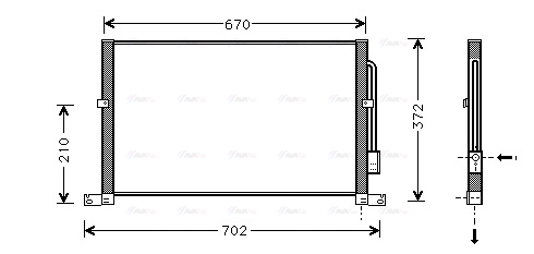 Конденсатор, кондиционер   FD5302   AVA QUALITY COOLING