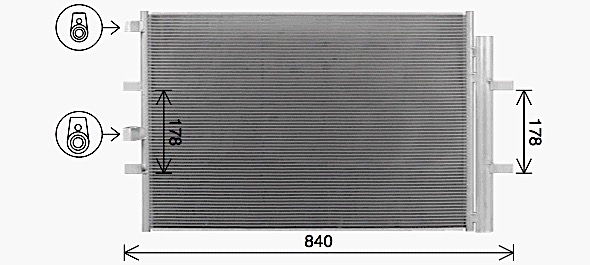 Конденсатор, система кондиціонування повітря   FD5675D   AVA QUALITY COOLING