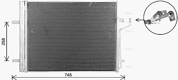 Конденсатор, система кондиціонування повітря   FD5694D   AVA QUALITY COOLING