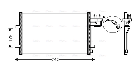 Конденсатор, система кондиціонування повітря   FDA5367   AVA QUALITY COOLING