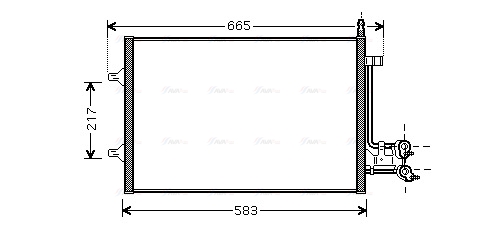 Конденсатор, система кондиціонування повітря   FDA5395   AVA QUALITY COOLING