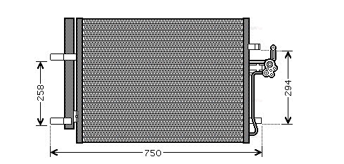 Конденсатор, система кондиціонування повітря   FDA5428D   AVA QUALITY COOLING