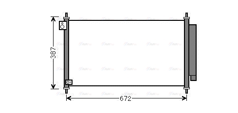 Конденсатор, кондиционер   HD5276D   AVA QUALITY COOLING