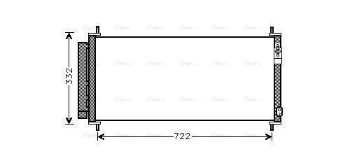 Конденсатор, кондиционер   HDA5264D   AVA QUALITY COOLING
