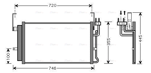 Конденсатор, система кондиціонування повітря   HY5084D   AVA QUALITY COOLING