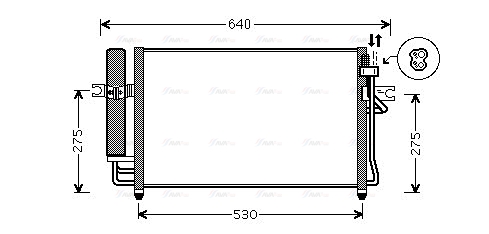 Конденсатор, кондиционер   HY5087D   AVA QUALITY COOLING