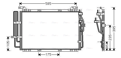 Конденсатор, кондиционер   HY5091D   AVA QUALITY COOLING