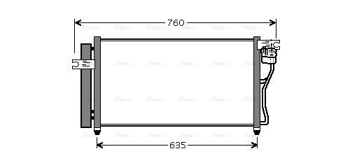 Конденсатор, система кондиціонування повітря   HY5178D   AVA QUALITY COOLING