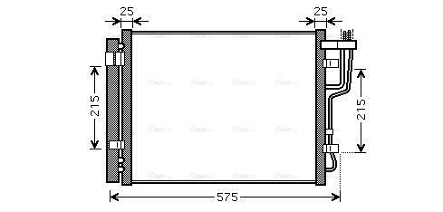 Конденсатор, система кондиціонування повітря   HY5189D   AVA QUALITY COOLING