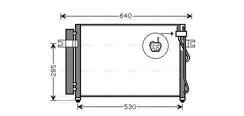 Конденсатор, система кондиціонування повітря   HY5195D   AVA QUALITY COOLING