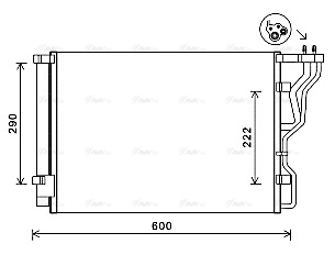 Конденсатор, система кондиціонування повітря   HY5299D   AVA QUALITY COOLING